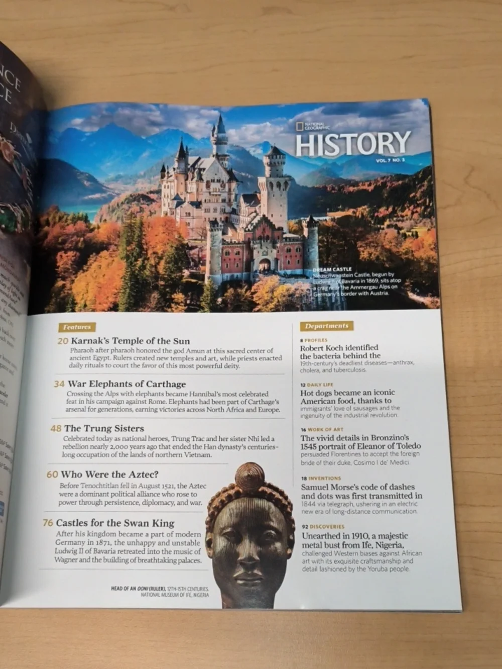 National Geographic History July/August 2021 Aztec Age~Karnak~Elephant Army